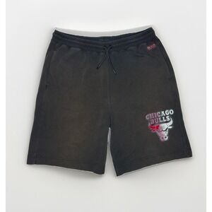 BOSS Hugo Boss NBA Chicago Bulls Black Sweat Shorts Men's Size Large